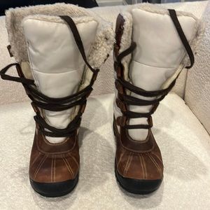 Timberland Women's Mt. Hayes Tall Waterproof Winter Boots Suede and Cordura